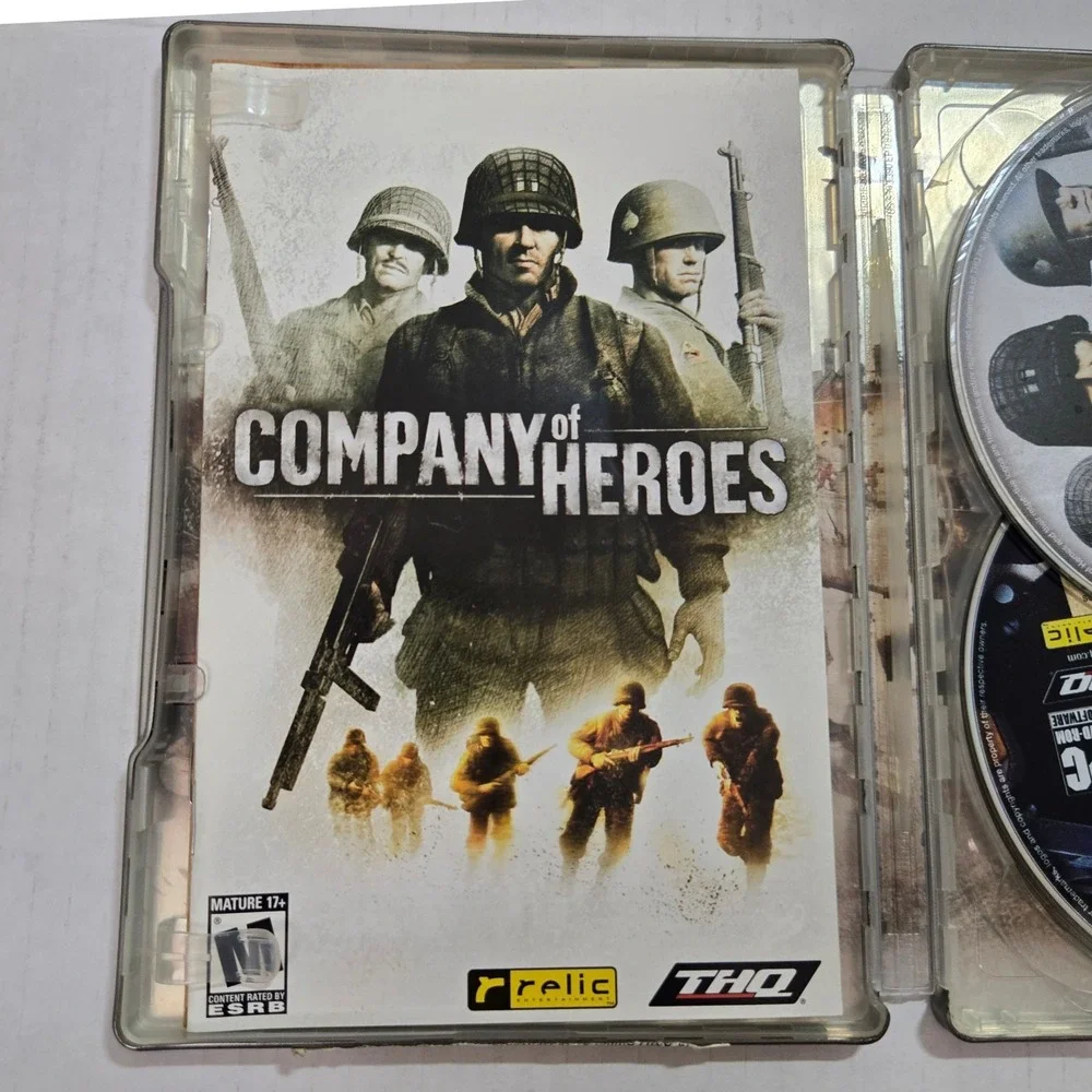 Vintage Company of Heroes PC Game Steelbook Collectors Edition 2006 Map Poster